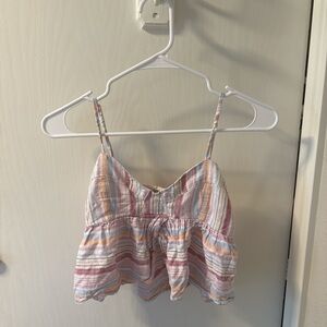 American Eagle Outfitters Striped Crop Top - Multicolor